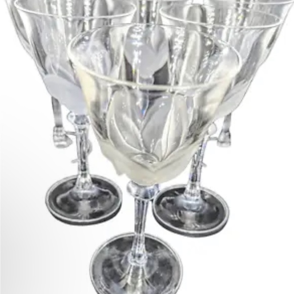 Set of 6 Crystal D’Arques tulip temware. - Picture 3 of 4